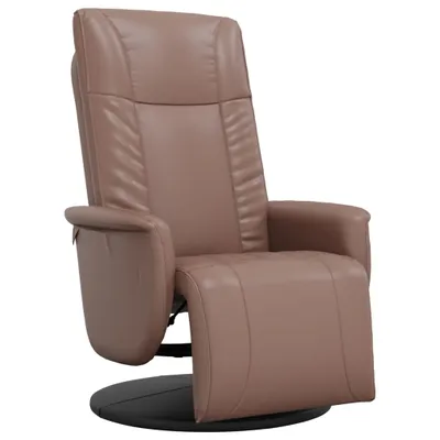 Immagine prodotto di vidaXL Poltrona relax con poggiapiedi in Pelle finta marrone