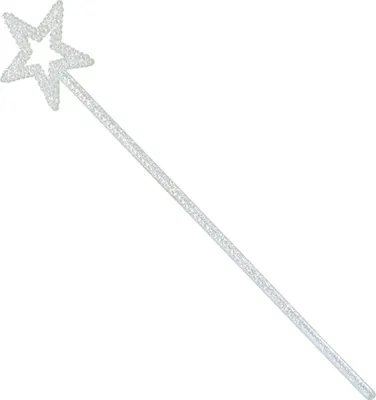 Produktbild von Weißer Glitzerstern Zauberstab Kostümzubehör