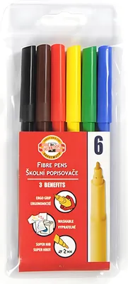 Obrázek produktu pro Koh-i-noor školní popisovače sada 6 ks
