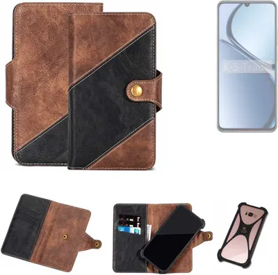 Produktbild von K-S-Trade Handyhülle Schutzhülle Bookstyle Case kompatibel mit Realme C65s Klapphülle Cover Hülle Schutztasche 1x