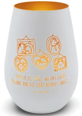 Produktbild von Mr. & Mrs. Panda teelichtglas Igel Familie - Weiß - Geschenk, Liebe, Teelichthalter Glas, Glück, Muttertag, Laterne, Windlicht, Gartenlicht, Bilder, Kerzenhalter