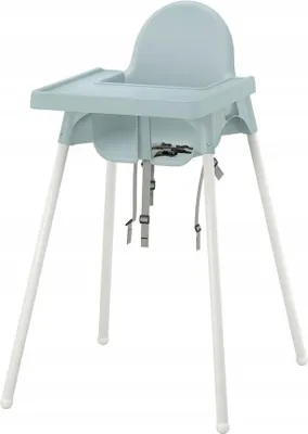 Immagine prodotto di Sedia per alimentazione WHITE 90 x 56 x 62 cm Vassoio Cinghie di sicurezza