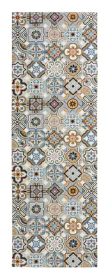 Produktbild von andiamo Läufer Marrakesch blau-grau 50 cm x 150 cm