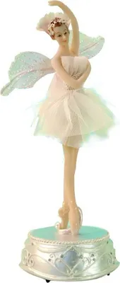 A figurine of a ballet dancer on a decorative base.