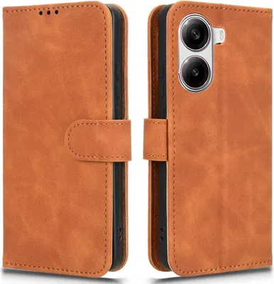 Produktbild von Xiaomi Poco X7 Pro Hülle - Coverup Klapphülle - Braun