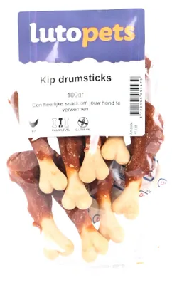 Produktbild von Lutopets Hühner Drumsticks – 400 g – Hühnersnack mit Calciumknochen