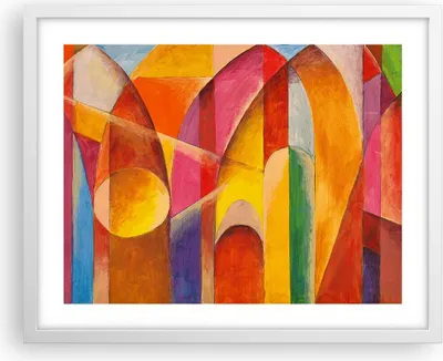 Produktbild von Gerahmtes Poster - Weißer Rahmen - Abstraktion modern - 50x40 cm - Wand Bild - Wanddeko - Wandbilder - Kunstposter - Wandposter - Bilderrahmen - Bilder - Kunstdruck - Wandbild - P2WAA50x40-3619