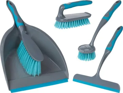 Obrázek produktu pro Skladovací roztoky èisticí sada plastová šedá 36 cm x 24 cm doplòky pro domácnost
