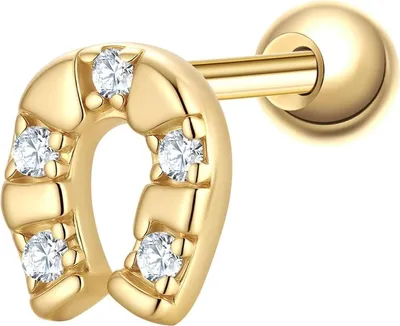 Produktbild von Glanzstücke München Piercing Hufeisen Sterling Silber Zirkonia 50084876
