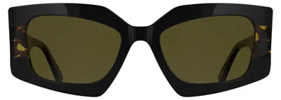 Immagine prodotto di Occhiali da sole da donna Karl Lagerfeld KL6206S, colore nero/effetto tartaruga scuro, misura 54/18/140