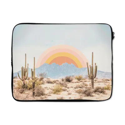 Produktbild von MuchoWow® Laptop Hülle 15 Zoll Kakteen - Pflanzen - Natur - Sonne Laptoptasche - Laptoptasche - Sleeve - Rundum-Schutz