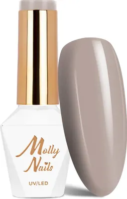 Image de Molly Nails Choco Dreams Penaut Butter Vernis à ongles hybride sans HEMA/DiHEMA, 8 g, n° 353