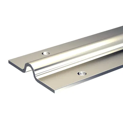 Produktbild von Stahl-Laufschiene 195 cm für 16mm Rundrille / Rund-Nut, für Schiebetore bis max. 400 kg