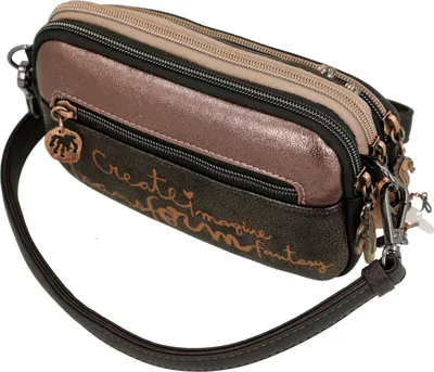 Image de Anekke sac à épaule bandoulière Dreamverse 2 Compartment Crossbody Bag Darkbrown marron foncé
