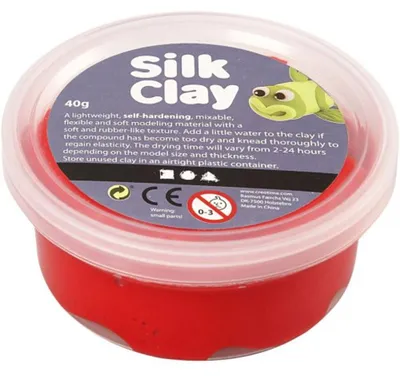 Produktbild von Silk Clay – Modellierwachs, rot