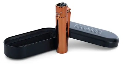 Produktbild von Clipper Feuerzeug Volcano Metall Glanz 7,4 cm hoch, nachfüllbar, Feuerstein wechselbar