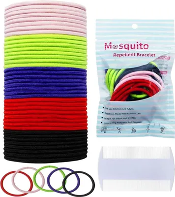 Produktbild von Anti Laus Haargummi 40 Stück, Behandlung gegen Kopfläuse Anti-Läuse, Natürlich und Wirksam hilft, Läusen Vorzubeugen Haargummi Gummiband Mit Extra feiner Zahnkamm