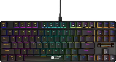 Produktbild von Canyon Comestrike TLK GK-50 Gaming Tastatur, pro, linear, MX Red mech. schalter, 22 Beleuchtungsmodi, SK/CZ
