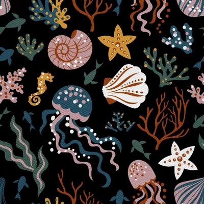 Image de OUTDOOR DECOSTOMES OXFORD - Motif fonds marins
