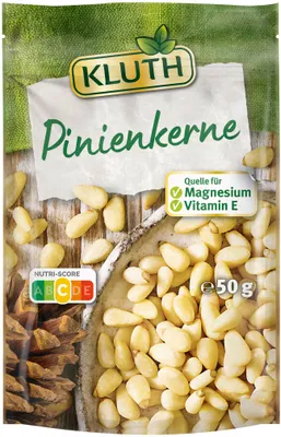 Image de Kluth pignons de pin 50g de qualité supérieure et délicieux pour un plaisir conscient
