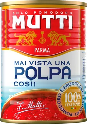 Zdjęcie produktu dla Mutti Polpa Pomidory drobno krojone bez skórek 400 g