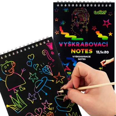 Produktbild von Kratzpapier Malbuch A5 Scratch Book
