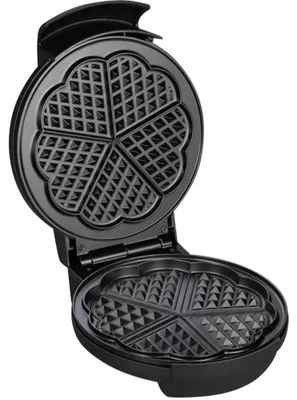 Productafbeelding van Wafelautomaat - Wafelijzer - 1300 W - Roestvrij staal en zwart
