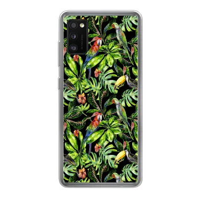 Produktbild von MuchoWow® Handyhülle Schutzhülle Hülle für Samsung Galaxy A41 Vögel - Tropisch - Muster Silikon Softcase Handy Hülle - Mobiltelefon
