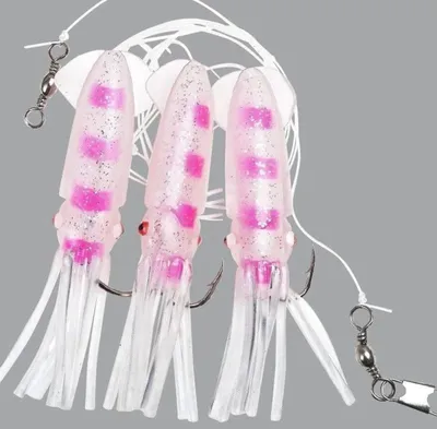 Produktbild von Fladen Deep Sea Winged Octopus Rig 8/0 0,80mm white/pink