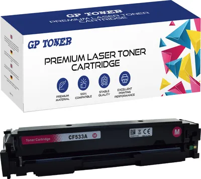 A product shot showing the packaging and the toner cartridge.