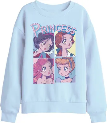 Produktbild von Disney Princess - Sweatshirt für Kinder TV30117 (140-146) (Hellblau)
