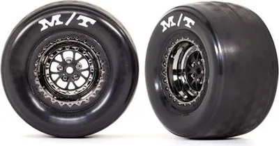 Produktbild von TRAXXAS Reifen auf Felge montiert schwarz chrom hinten (2) TRX9475X