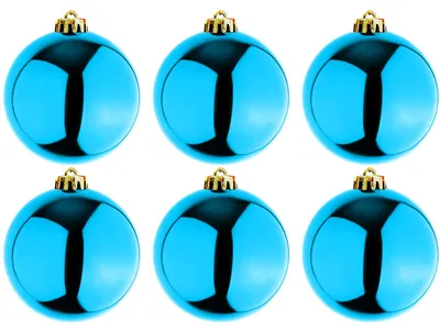 6 Stück XL Christbaumkugeln Weihnachtsbaumkugeln Baumschmuck Petrol Ø 15cm