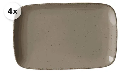 Produktbild von Servierplatte 24x15,5cm 4er Set Casa grau