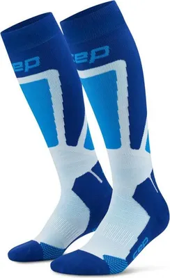 Zdjęcie produktu dla Damskie podkolanówki sportowe kompresyjne na zimę niebieskie CEP