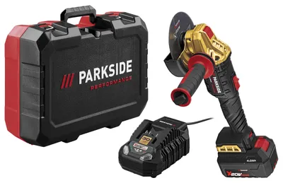Produktbild von PARKSIDE PERFORMANCE® PPWSA 20 Li A1 20V Akku Winkelschleifer mit Akku/Ladegerät