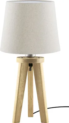 Produktbild von Elli Tischleuchte Asteiche natur Jute Leinenoptik
