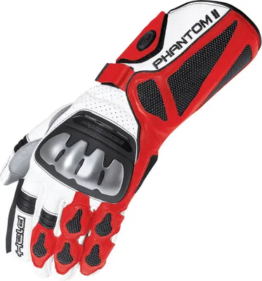 Image de Gants de moto Held Phantom II, blanc/rouge, 7,5 (S)