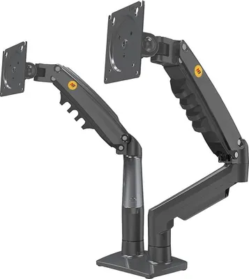 Zdjęcie produktu dla Ergosolid Regulowany Obrotowy Uchwyt na Dwa Monitory - Wygoda i Ergonomia