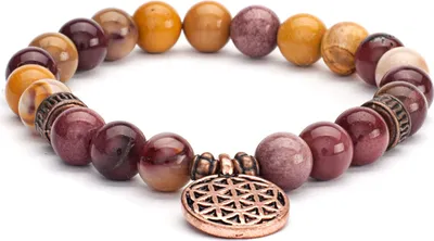 Produktbild von Mala Armband mit Dotterstein, Modeschmuck