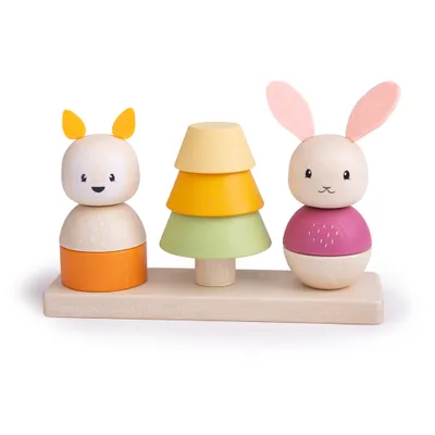 Produktbild von BigJigs Holz Stapelspielzeug Wald100% nachhaltig