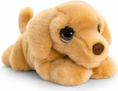 Produktbild von Pluschtier Welpe Labrador Hund - weicher Pluschstoff - hochwertiges Stofftier - beige - 25 cm