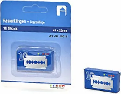 Produktbild von Rasierklingen, Doppelklinge 10-er Pack , 43 x 22 mm