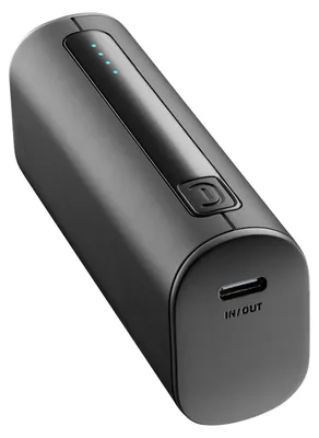 Produktbild von Cellularline Power Bank THUNDER 5000, 5000 mAh, Schwarz