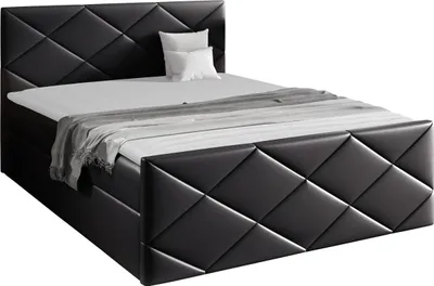 Produktbild von MIRJAN24 Boxspringbett Herkules, Ehebett mit zwei Bettkästen, Doppelbett, Stilvoll Schlafzimmer (Soft 011, Größe: 140x200 cm)
