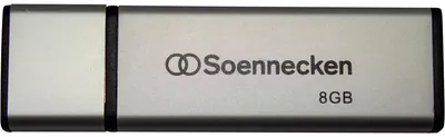 Produktbild von Soennecken USB-Stick 71612 2.0 8GB schwarz/silber
