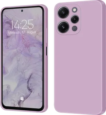 Produktbild von Hülle für Xiaomi Redmi 12 Case Cover Bumper Silikon Softgrip Schutzhülle Farbe: Lila