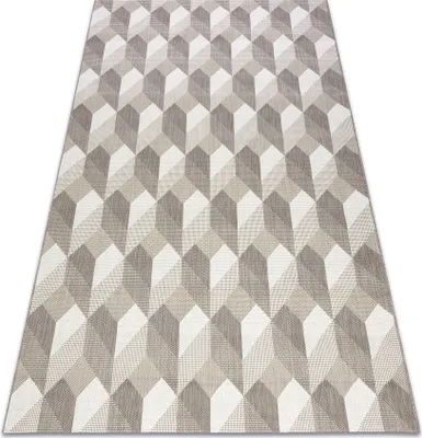 Produktbild von Teppich FLAT 48624/686 SISAL - 3D-Würfel beige 120x170 cm