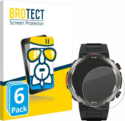 Produktbild von 6x BROTECT Schutzglas für Blackview W50 Pro 1.45" Schutzfolie Panzer Folie Glas Display Schutz klar