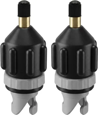 Productafbeelding van SUP-Pompadapter, 2 stuks, zwart, luchtventieladapter voor kajak en paddleboard